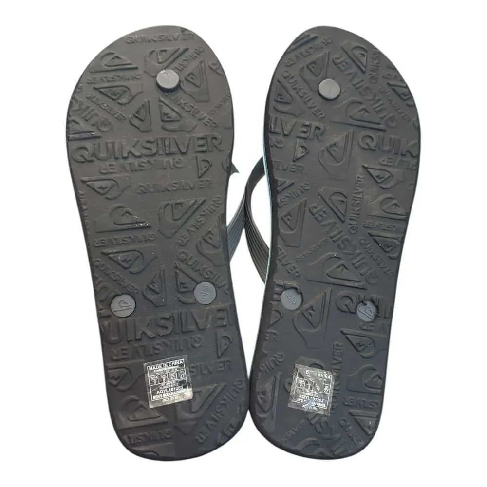Quiksilver Men's Molokai Panel Blue Flip Flops Sandals 9